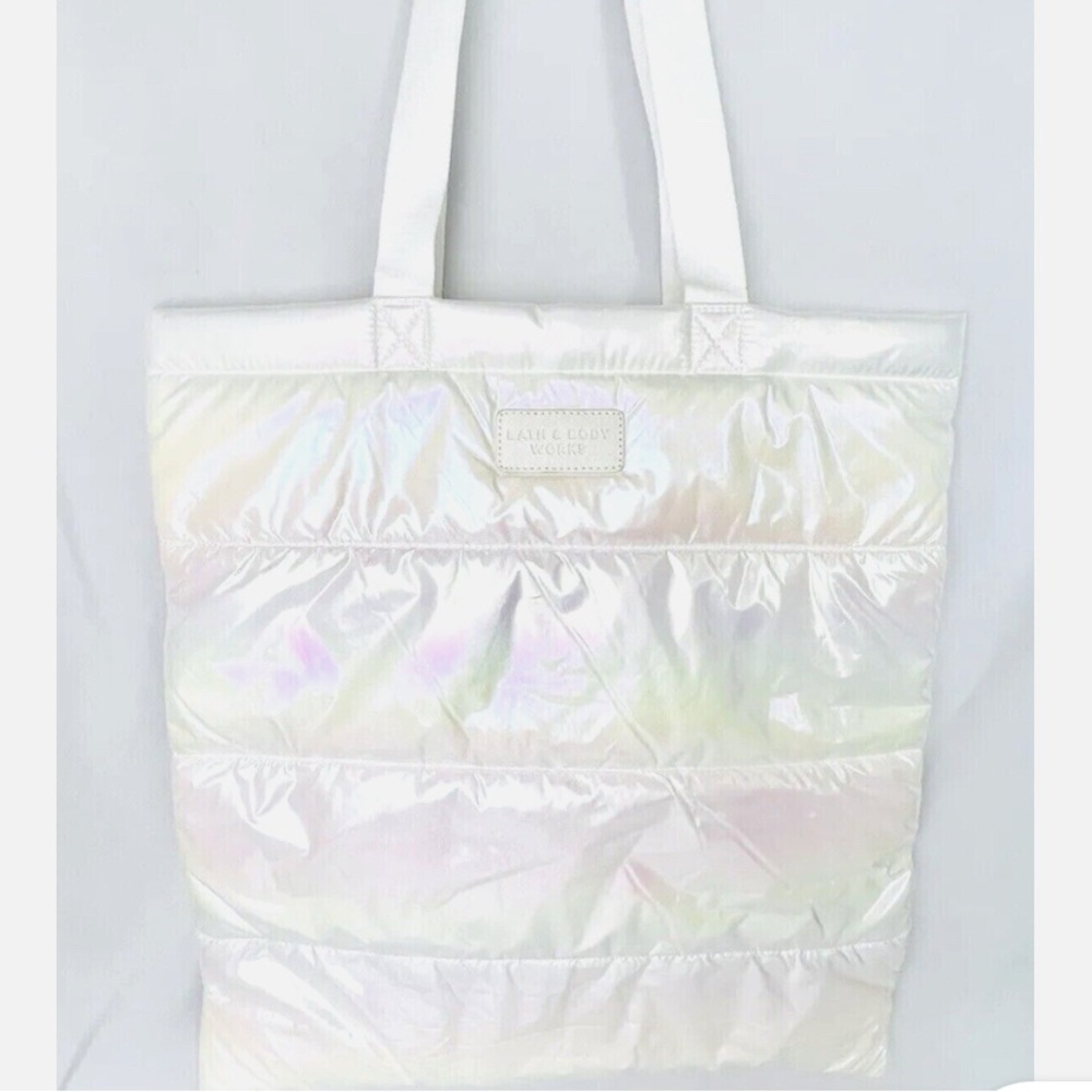 Bath & Body Works Limited Edition Iridescent Tote Bag